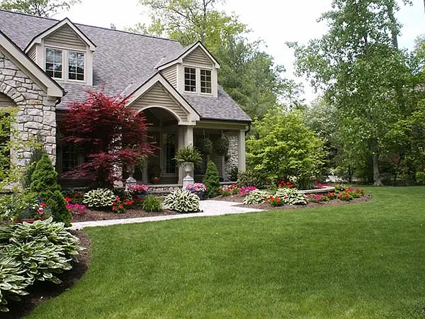 Landscaped residential property